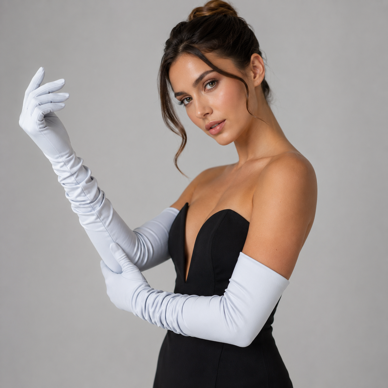 Ivory Elegance Long Opera Gloves